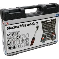 BGS Steckschlüssel-Satz Wellenprofil | Antrieb 6,3 mm (1/4") / 12,5 mm (1/2") | 115-tlg.