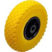 Rad für Sackkarren/Bollerwagen | PU, gelb/schwarz |...