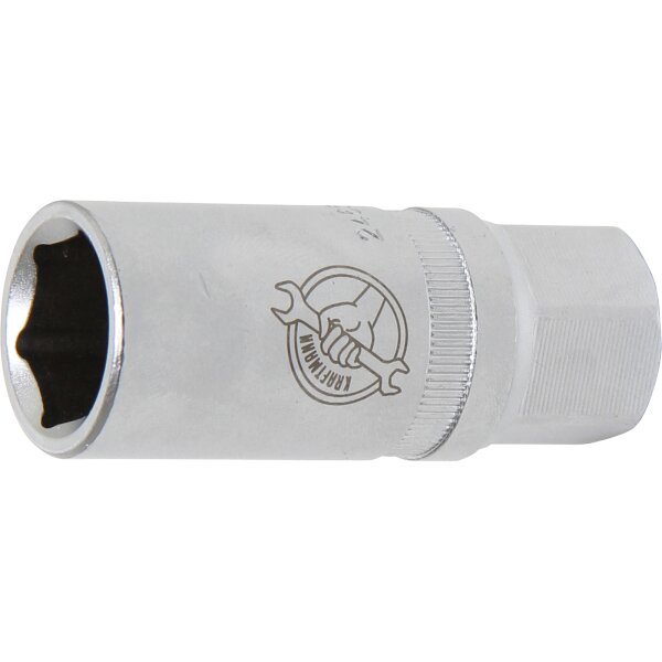 BGS Zündkerzen-Einsatz Sechskant | Antrieb Innenvierkant 12,5 mm (1/2") | SW 18 mm