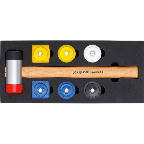 BGS Wechselkopf-Hammer-Satz | Ø 43 mm | 9-tlg.
