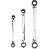 BGS Ratschen-Ringschlüssel-Satz | 4-in-1 | SW 8 x 9...