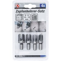 BGS Zapfenbohrer-Satz | 6 - 8 - 10 - 13 mm | 4-tlg.