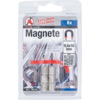 BGS Magnet-Satz | extra stark | Ø 9,5 mm | 6-tlg.