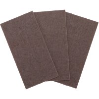 BGS Filzgleiter | Platten | braun | 100 x 200 mm | 3-tlg.