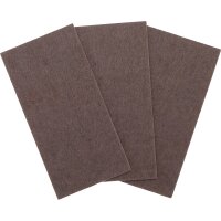 BGS Filzgleiter | Platten | braun | 100 x 200 mm | 3-tlg.