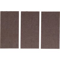 BGS Filzgleiter | Platten | braun | 100 x 200 mm | 3-tlg.