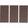 BGS Filzgleiter | Platten | braun | 100 x 200 mm | 3-tlg.