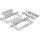 BGS Scharnier-Satz | Edelstahl | für platzsparenden Einbau | 100 x 50 mm | 2-tlg.