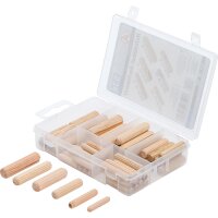 BGS Holzdübel-Sortiment | Ø 5 - 10 mm | 53-tlg.