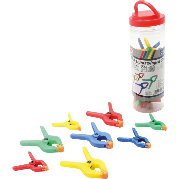 BGS Mini-Leimzwingen-Satz | ABS-Kunststoff | 22-tlg