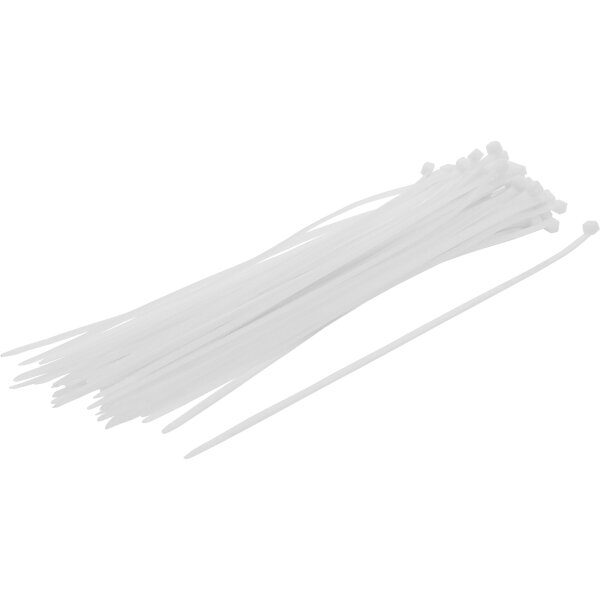 BGS Kabelbinder-Sortiment | weiß | 4,8 x 300 mm | 50-tlg.