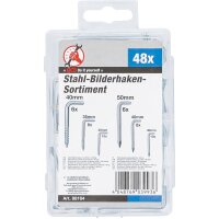 Stahl-Bilderhaken-Sortiment | 48-tlg.