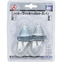 BGS DIY Lenk-/Bockrollen-Satz | 40 mm | 4-tlg.