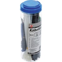 BGS DIY Kabelbinder-Sortiment | farbig | 100 - 150 - 200 mm | 450-tlg.