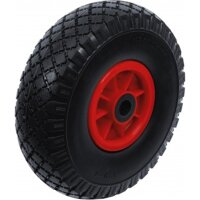 BGS DIY Rad für Sackkarren / Bollerwagen | PU, rot /...