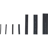 BGS DIY Schrumpfschlauch-Sortiment | schwarz | 126-tlg.