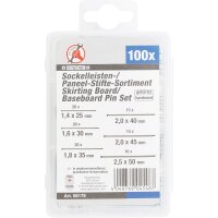 BGS DIY Sockelleisten- / Paneel-Stifte-Sortiment | 100-tlg.
