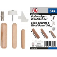 BGS DIY Regalbodenträger-/Holzdübel-Sortiment |...