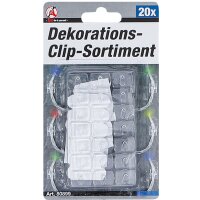 BGS DIY Dekorations-Clip-Sortiment | transparent | 20-tlg.