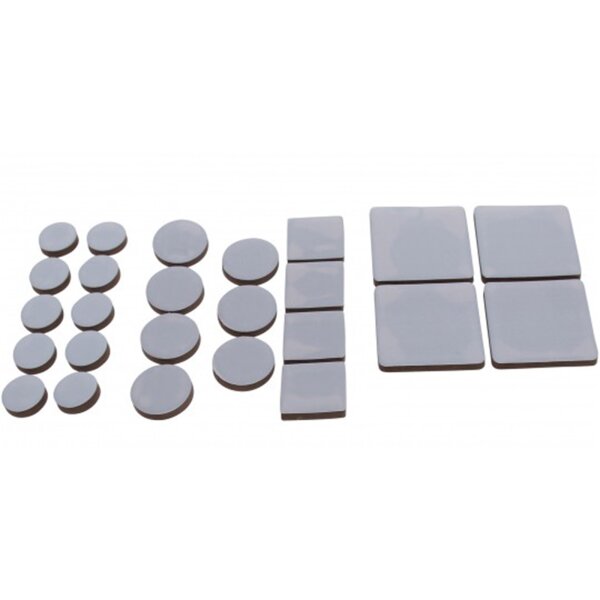 BGS DIY Rutsch-Gleiter-Satz | grau | 25-tlg.