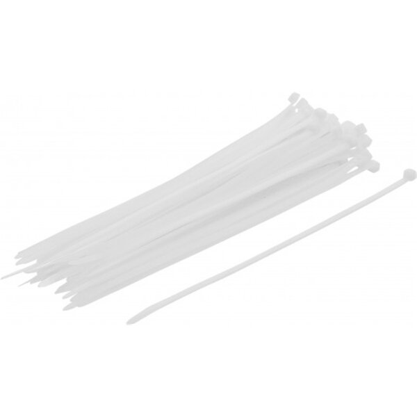 BGS DIY Kabelbinder-Sortiment | weiß | 4,8 x 250 mm | 50-tlg.