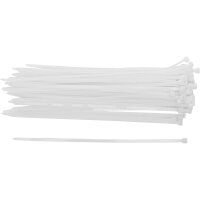BGS DIY Kabelbinder-Sortiment | weiß | 4,8 x 250 mm...