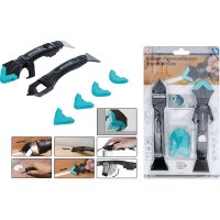BGS DIY Silikon-Fugenentferner-Spachtel-Satz | 7-tlg.