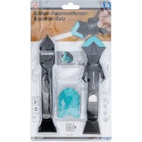 BGS DIY Silikon-Fugenentferner-Spachtel-Satz | 7-tlg.