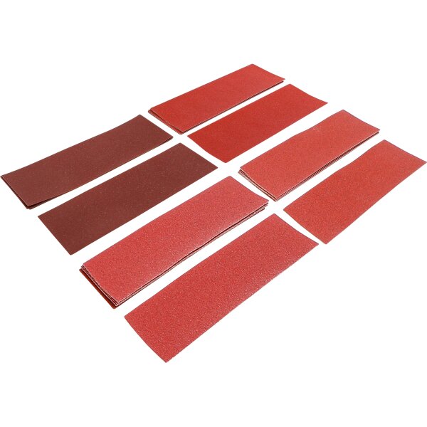 BGS DIY Schleifblatt-Satz für Schwingschleifer / Handschleifer | 93 x 230 mm | K 60 - 180 | 25-tlg.
