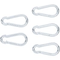 BGS DIY Karabinerhaken-Sortiment | 80 x 8 mm | 5-tlg.