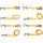 BGS DIY Knarren-Spannband-Satz | mit schweren Haken | 5 m x 25 mm | 4-tlg.
