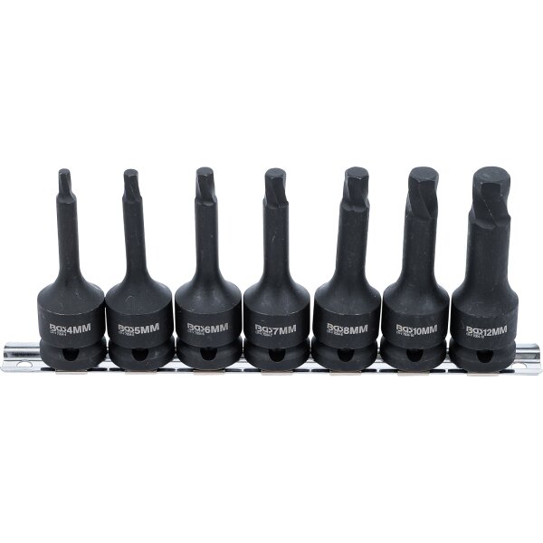 BGS Schraubenausdreher-Satz | Antrieb Innenvierkant 12,5 mm (1/2") | für defekten Innensechskant 4 - 12 mm | 7-tlg.