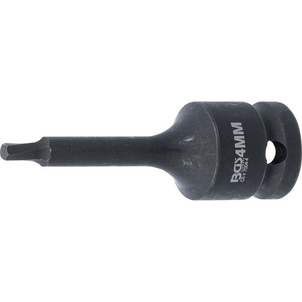 BGS Schraubenausdreher | Antrieb Innenvierkant 12,5 mm (1/2") | für defekten Innensechskant 4 mm
