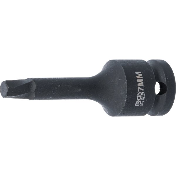 BGS Schraubenausdreher | Antrieb Innenvierkant 12,5 mm (1/2") | für defekten Innensechskant 7 mm