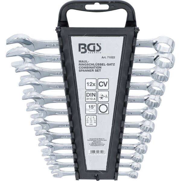 BGS Maul-Ringschlüssel-Satz | SW 8 - 19 mm | 12-tlg.