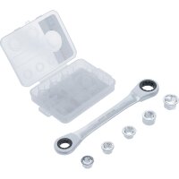 BGS DIY Ratschen-Ringschlüssel mit Adaptersatz | SW...