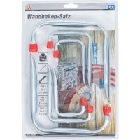 BGS DIY Wandhaken-Sortiment | 6-tlg.