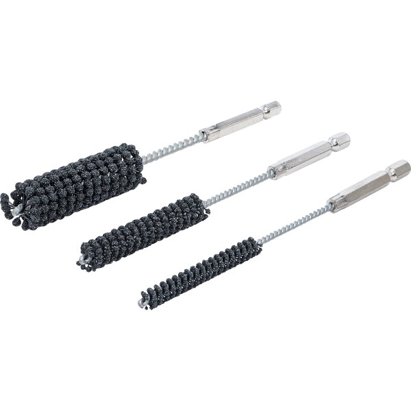 BGS Honwerkzeug-Satz | flexibel | 6,3 mm (1/4") Schaft | Körnung 60/80 | Ø 8 - 12 - 20 mm | 3-tlg.