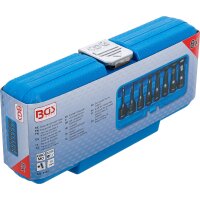 BGS Kraft-Bit-Einsatz-Satz | Länge 75 mm | Antrieb Innenvierkant 12,5 mm (1/2") | Innensechskant mit Kugelkopf 6 - 19 mm | 8-tlg.