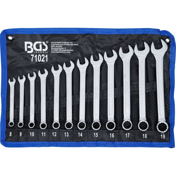 BGS Maul-Ringschlüssel-Satz SW 8 - 19 mm 12-tlg.