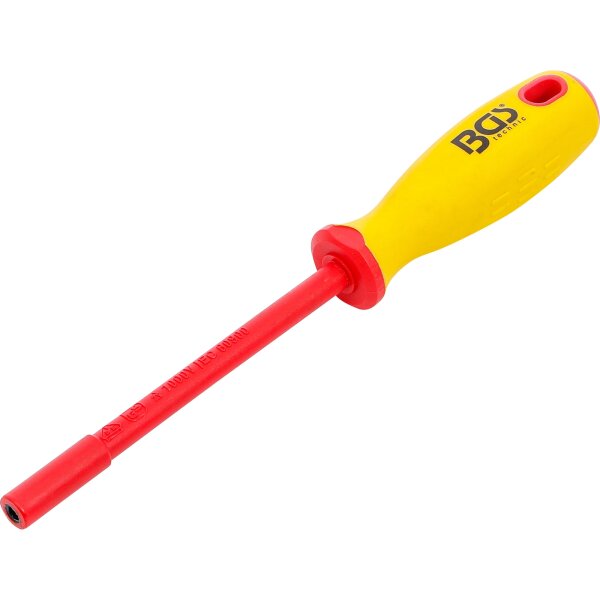 BGS VDE Steckschlüssel-Schraubendreher Sechskant SW 4 mm Klingenlänge 125 mm