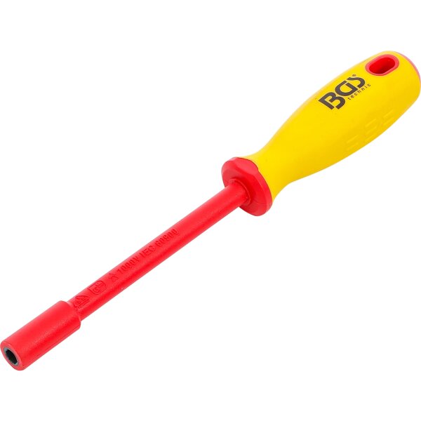 BGS VDE Steckschlüssel-Schraubendreher Sechskant SW 6 mm Klingenlänge 125 mm
