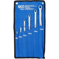 BGS Doppel-Ringschlüssel-Satz mit E-Profil-Ringköpfen | extra lang | SW E6 x E7 - E22 x E24 | 6-tlg.