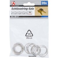BGS DIY Schlüsselring-Sortiment | 20-tlg.