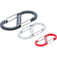 BGS DIY Karabinerhaken-Sortiment mit Doppelöffnung |...