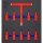 BGS Werkstattwageneinlage 2/3: VDE-Bit-Einsatz-Satz | Antrieb Innenvierkant 12,5 mm (1/2") | T-Profil (für Torx) T20 - T55 | 10-tlg.
