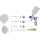 BGS Druckluft-Farbsprühpistole | mit 3 Sprühdüsen | 1,2 - 1,7 - 2,0 mm