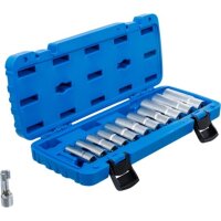 BGS Spezial-Steckschlüssel-Einsatz-Satz, geschlitzt | Antrieb Innenvierkant 10 mm (3/8") | SW 5 - 19 mm | 12-tlg.