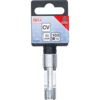 BGS Spezial-Steckschlüssel-Einsatz, geschlitzt | Antrieb Innenvierkant 10 mm (3/8") | SW 8 mm