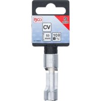 BGS Spezial-Steckschlüssel-Einsatz, geschlitzt | Antrieb Innenvierkant 10 mm (3/8") | SW 9 mm